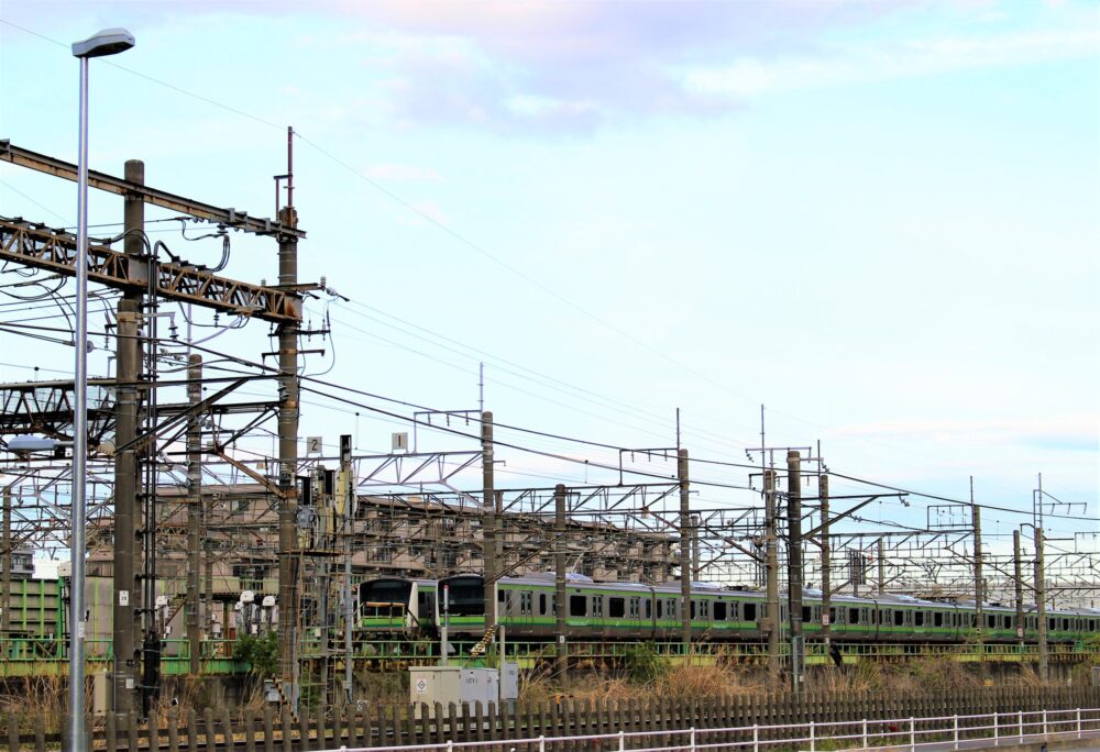 橋本駅にあるＪＲ横浜線の車両基地