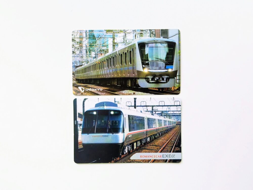 小田急線の電車カード（表）小田急フェスでもらえたカード