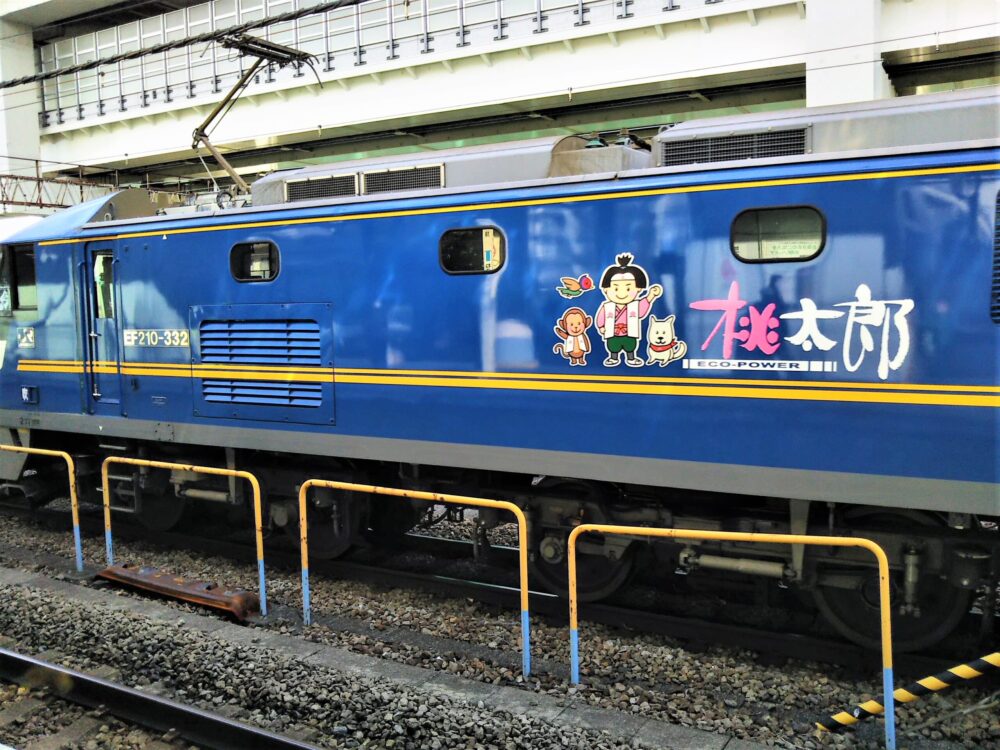 貨物列車「桃太郎」｜根岸駅ホームで見られる