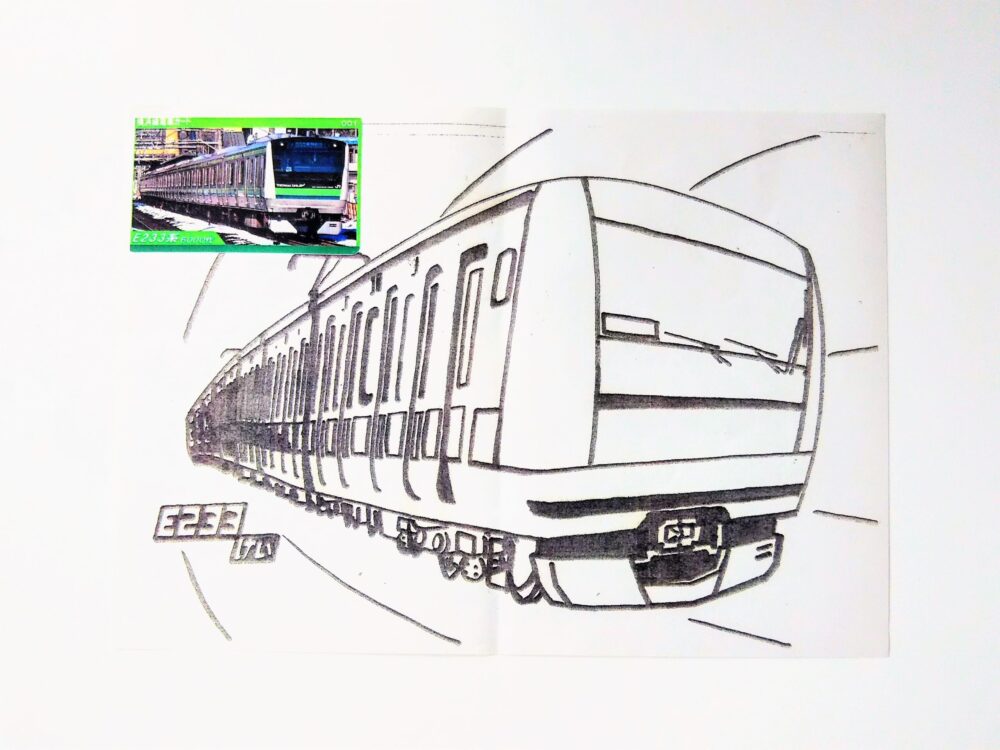 ＪＲ横浜線のぬり絵（電車）