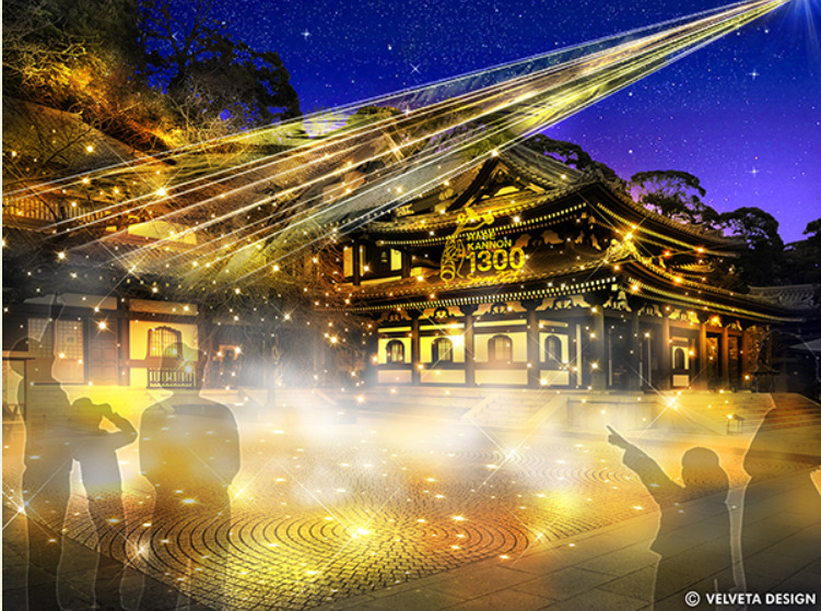 鎌倉の長谷寺｜2022年ライトアップ｜光のインスタレーション-あまねく光-