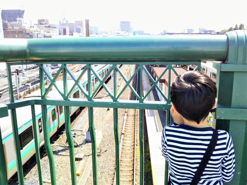 上野・両大師橋から見える電車｜常磐線