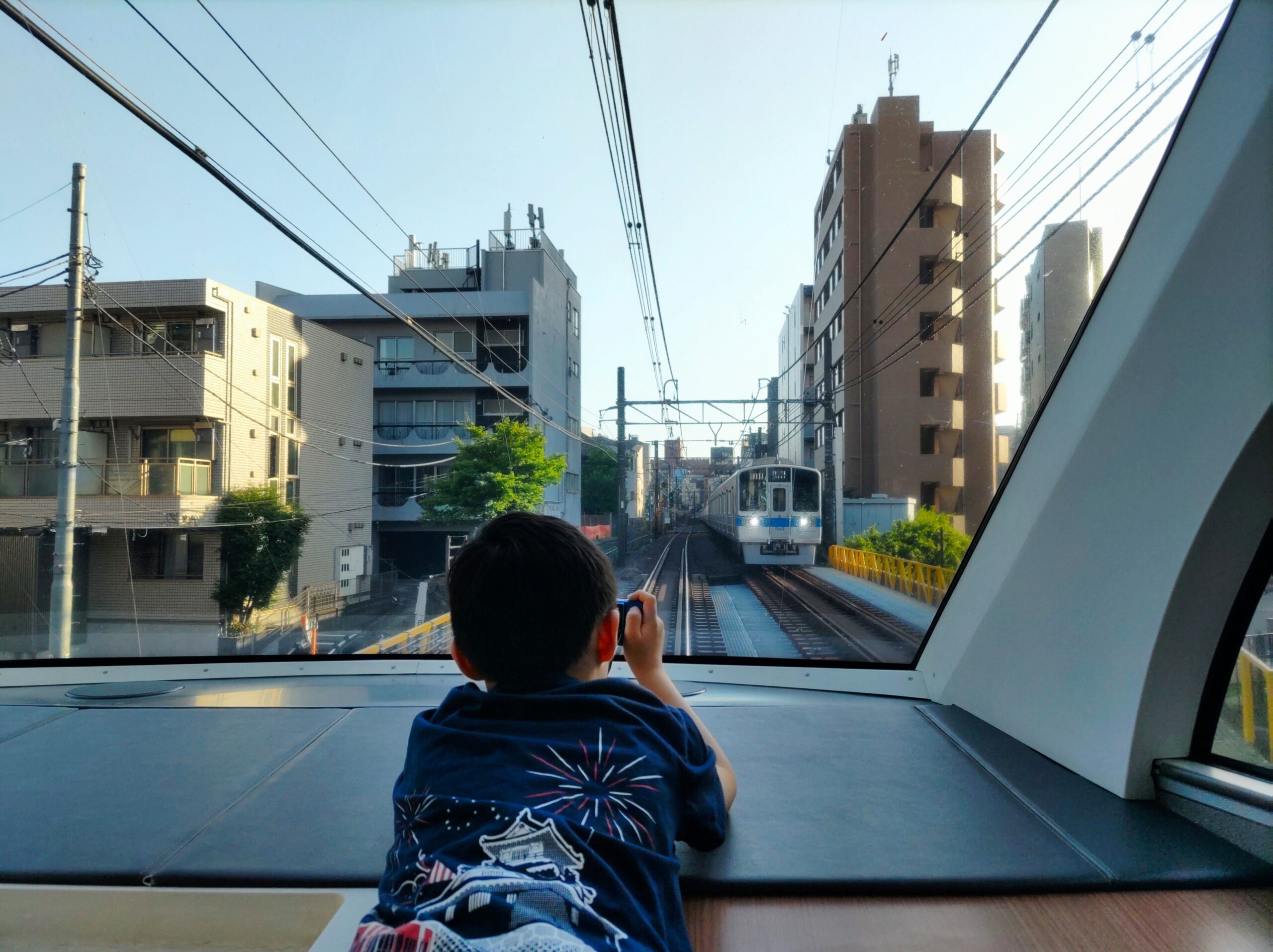 ロマンスカーGSEの展望席｜先頭車両・最前列から見える前方景色