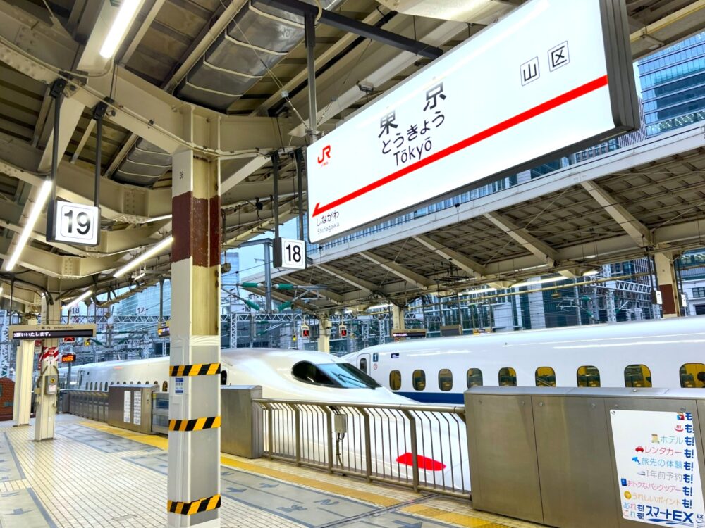 東京駅を発着する東海道新幹線